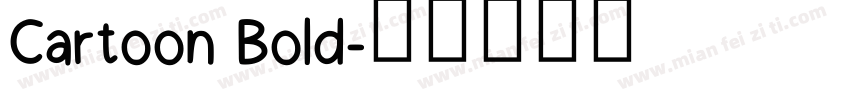 Cartoon Bold字体转换
